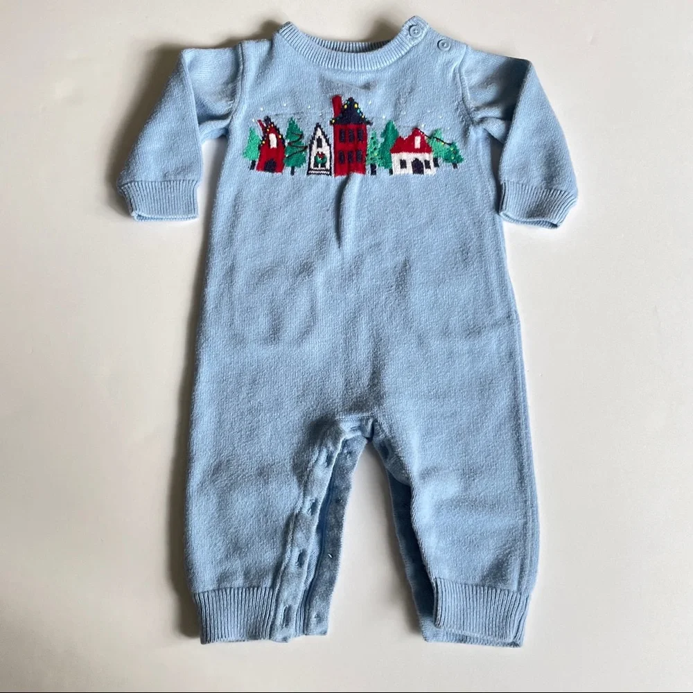 Gymboree Christmas Houses One-Piece